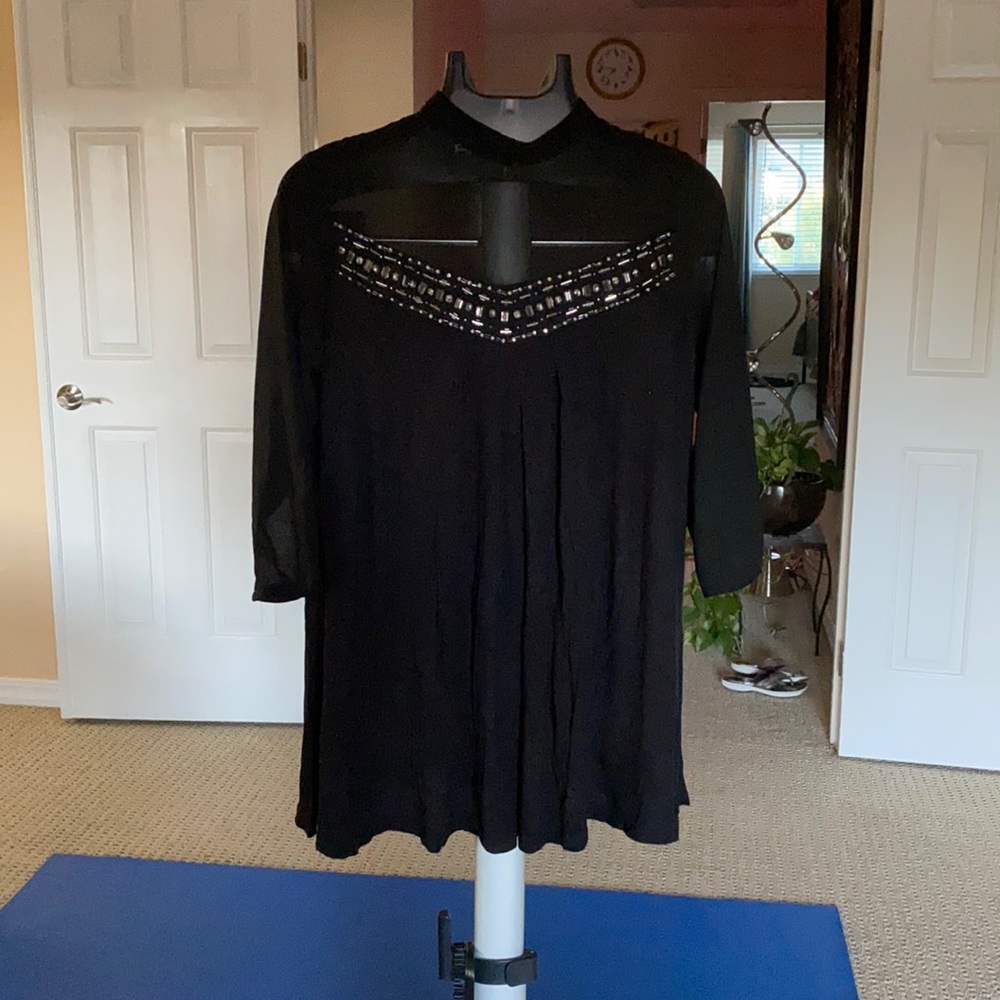 Long Sleeve Black Top